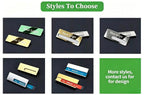 Custom Personalized Magnetic Metal Name Tags Multi Tone Brushed Zinc Alloy Laser Engraved Employee Staff Logo Name Badges