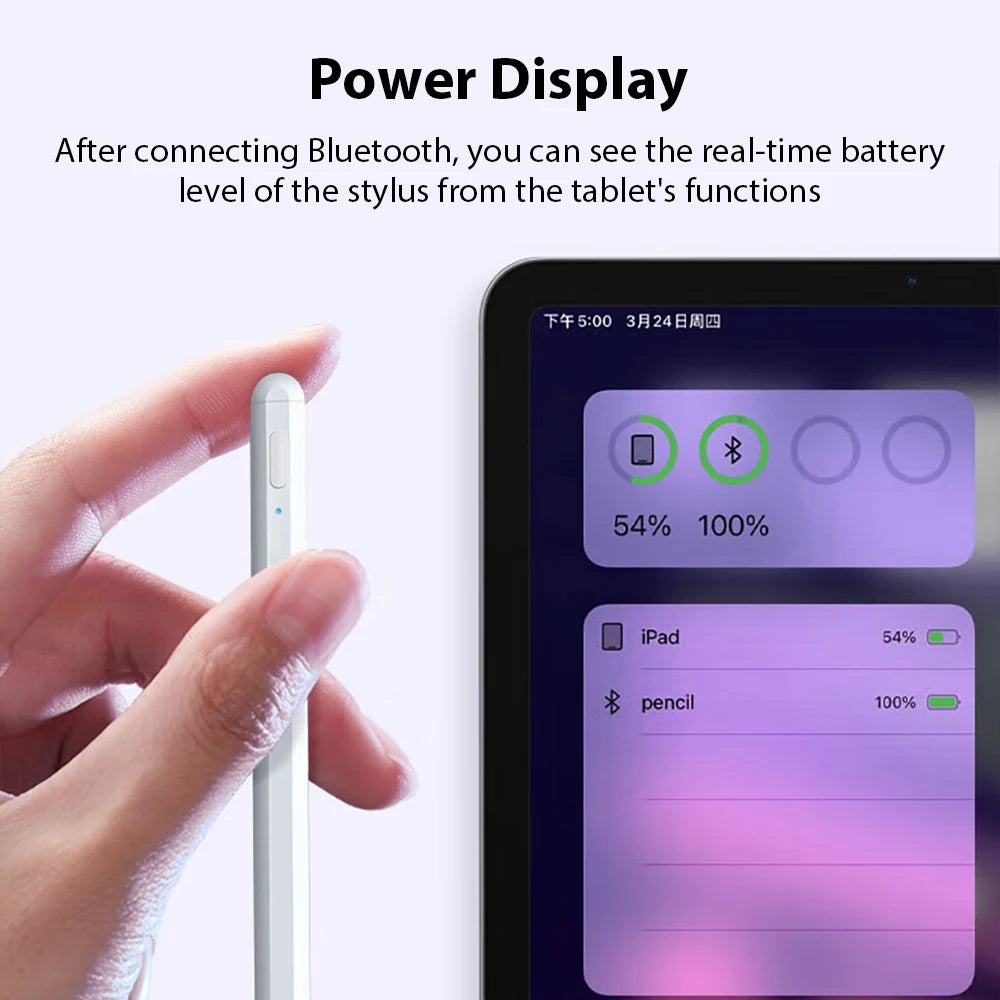For Apple Pencil For iPad Air 11 M4 M3 M2 5 4 A16 Pro 13 11th M5 12.9 Stylus Pen 10 9 9th 10th Gen Mini 6 7 Bluetooth Touch Pens