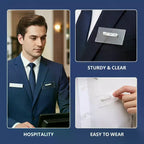 10/20/30Pcs Name Tag Blank Name Badges, Acrylic Material, Pin & Magnet Backing, Ideal for Conferences, Events, Office, Reusable