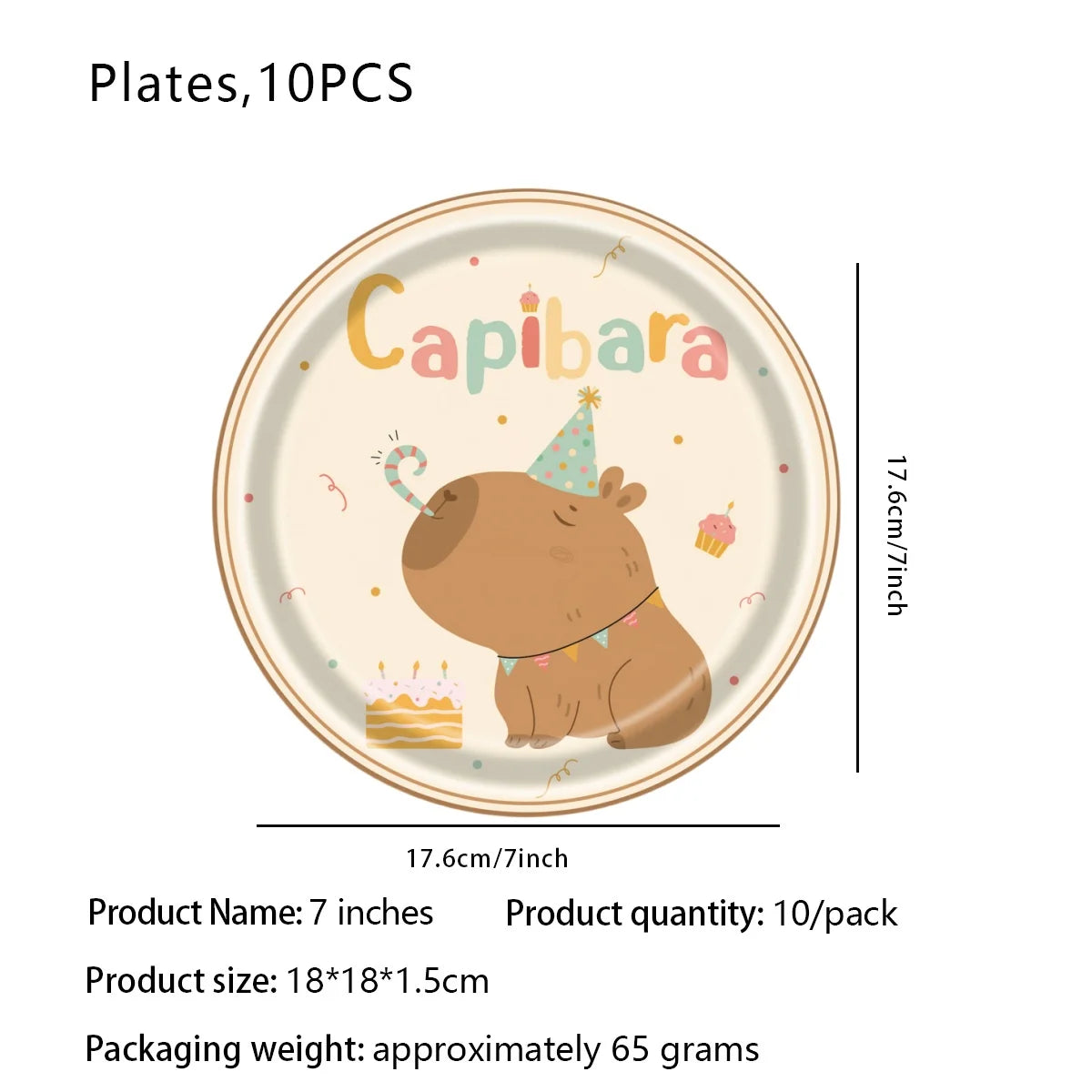 Capybara Party Theme Decoration Capybara Birthday Napkins Tablecloth Cup Plate Baby Shower Capybara Birthday Girl Party Favor