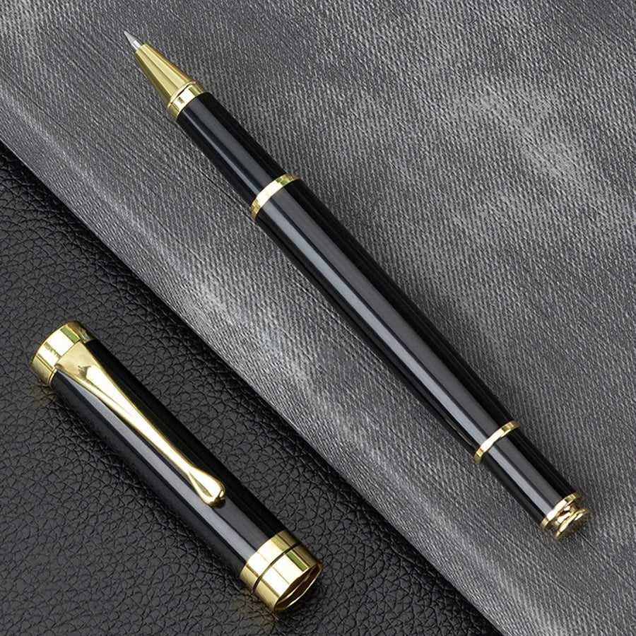 Customize Gold Color Text Gel Pens Engraving Metal Pretty School Student Supplies Office Accessories Writing Stationery 2025