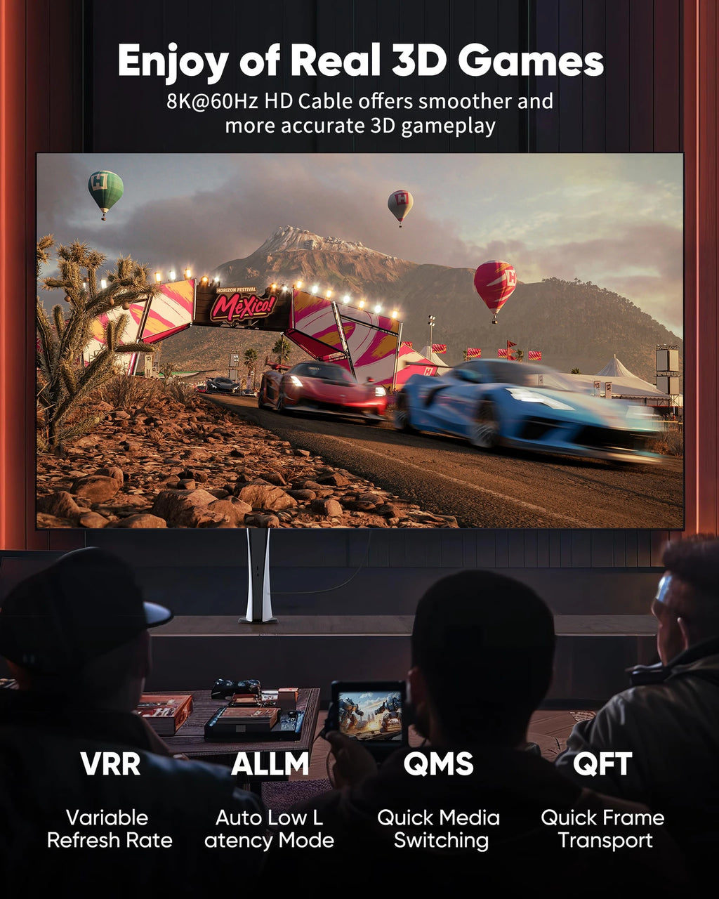 8K HDMI-compatible Cable 2.1 High Speed 48Gbps 8K@60Hz 4K@240Hz HDCP HDR 90 Degree Bend HD Cord  for PS5 PC Gaming Monitor HDTV