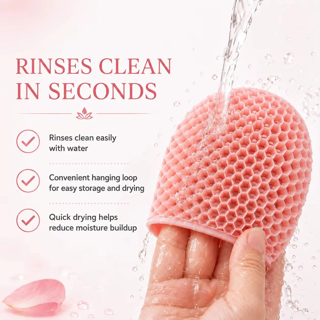 Exfoliating Bath Glove Honeycomb Body Scrubber Deep Cleansing Shower Mitt Soft Massage Sponge for Dead Skin Removal