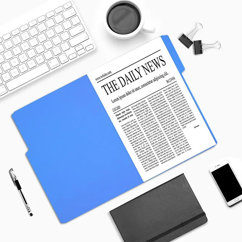 Manila Folder, A4 Size, One-Third Cut Label, In Various Colors, Suitable For Office And School Use