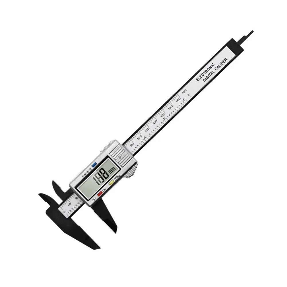 Multipurpose Vernier Caliper Digital High-strength Plastics 4 Measuring Functions 0.1mm Accuracy for Auto Machinery