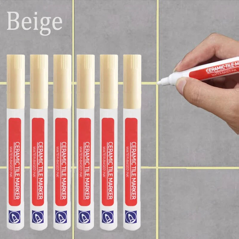 3PCS Tile Marker Tile Grout Repair Tile Grout RepairTiles Marker Joint Feeding Pen Tiles Paint Pen Erasable Whiteboard Marker