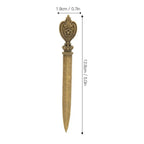 4 Pcs Durable Zinc Alloy Letter Openers Lightweight Retro Envelope Opener Ergonomic Design Bronze Letter Opener Tool Office