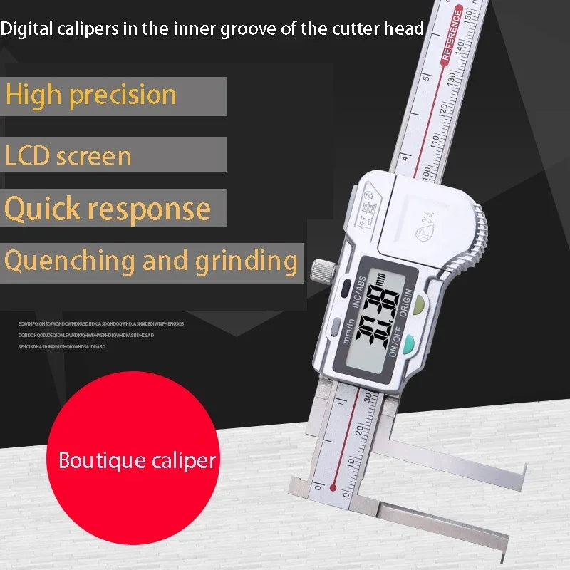 5-150mm Inner Groove Electronic Caliper Inner Diameter Outer Groove Inner Hole Measurement Tool Inner Hole Vernier Caliper