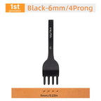 WUTA 1pc 3/4/5/6mm Leather Chisel Tool Diamond Pricking Iron Basic Hole Punch Stitching Leather Craft Tools