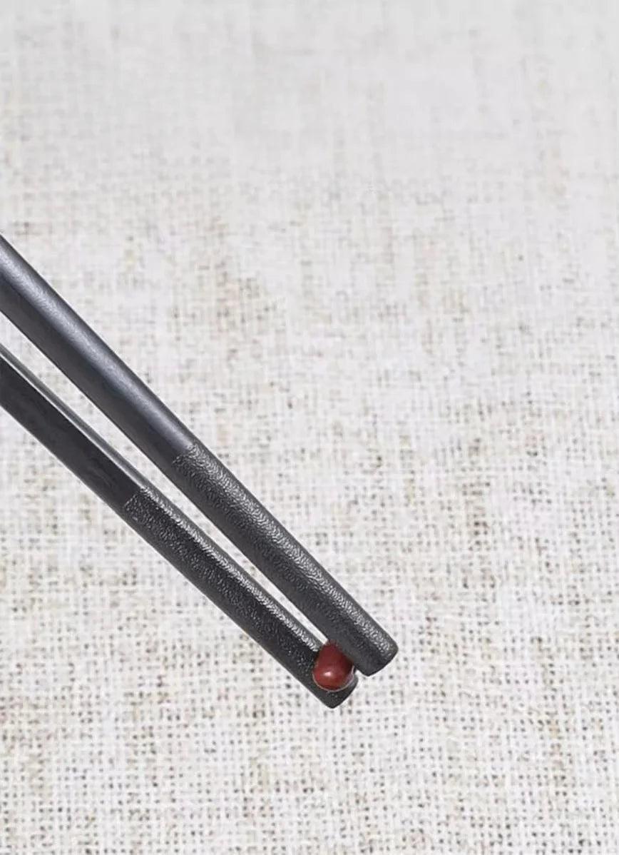 New Reusable Black Chinese Chopsticks Food Sushi Sticks Safe Plastic Food Grade High Temperature Sterilizable Chopsticks