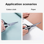 Deli Anti Stick Anti Rust Scissors School Stainless Steel Scissors Home Office DIY Handicraft Made Tools Stationery Scissors
