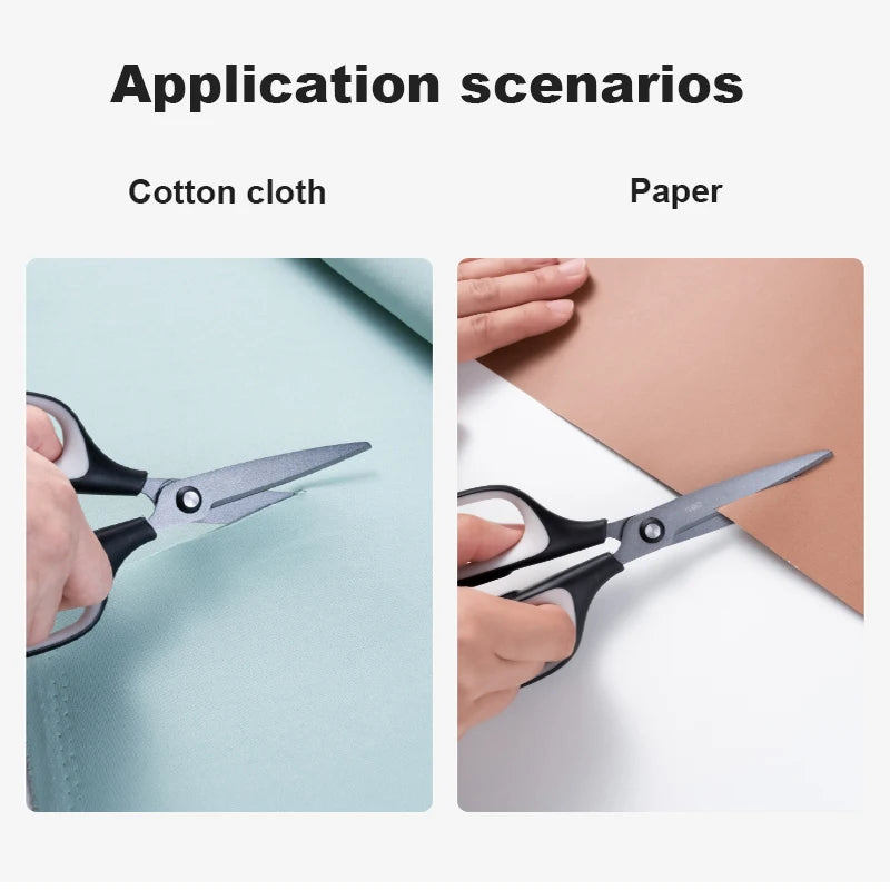 Deli Anti Stick Anti Rust Scissors School Stainless Steel Scissors Home Office DIY Handicraft Made Tools Stationery Scissors