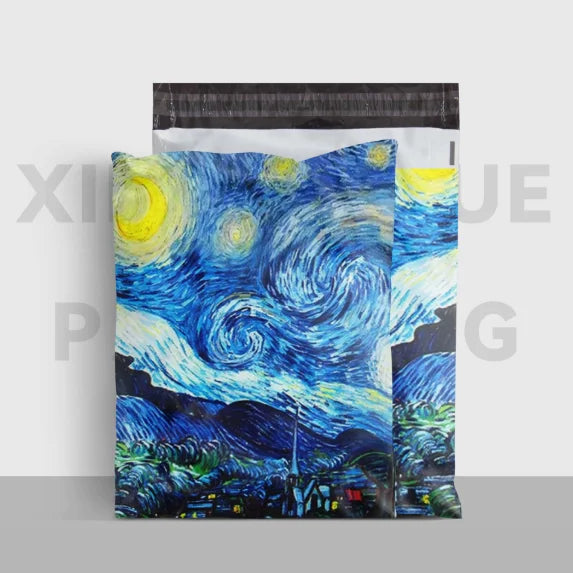 100PCS Poly Mailer Adhesive Envelope Printing Bag DIY Clothes T-shirt Pantihose Skirt Underwear Bra Shipping Packaging Pouches