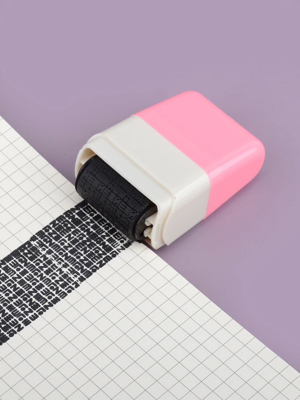 Creative Confidential Stamp Roller-Style Garbled Express Waybill Graffiti Stamp, School and Office Supplies, Privacy Protection