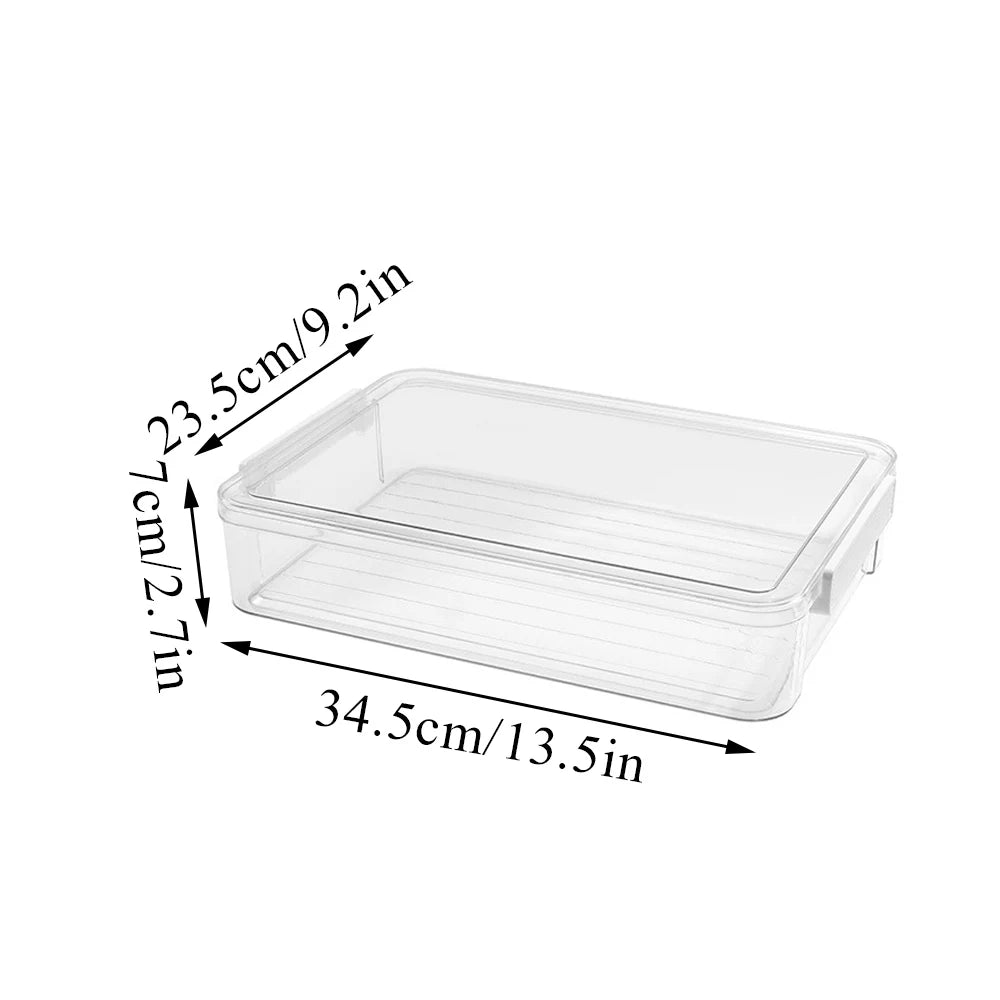 Document Storage Box,Desktop Documents, A4 Data Sorting Box, Household Registration Book, File Bag, Dustproof And Moisture-Proof
