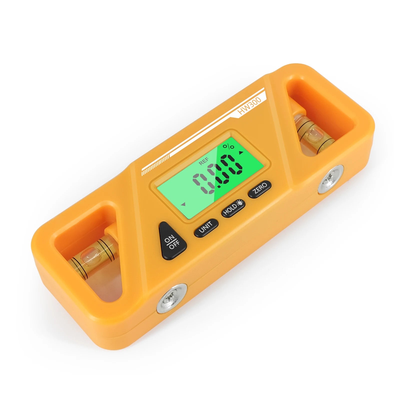 HW300 Inclinometer LCD Display Digital Protractor Level Meter Angle Measuring Inclinometer 90°Level Neodymium Magnetic Base
