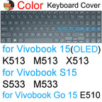 Keyboard Cover for ASUS Vivobook 15 Pro 15X OLED GO S S15 N6506 S5507 S5506 M5506 X1505 M1505 K3504 Silicone Protector Skin Case
