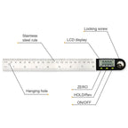 SHANHR 200mm/300 mm Digital Meter Angle Inclinometer Angle Digital Ruler Electron Goniometer Protractor Angle Finder