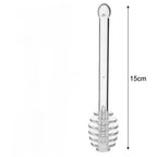 Transparent Honey Stirring Stick Plastic Long Handle Honey Spoon Practical Milk Tea Jam Stirring Bar Multifunction Kitchen Tools