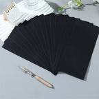 20pcs Black Color Long 24x10.5cm Paper Envelopes for Gift Postcard Letter Packing Envelopes Stationery Wholesale