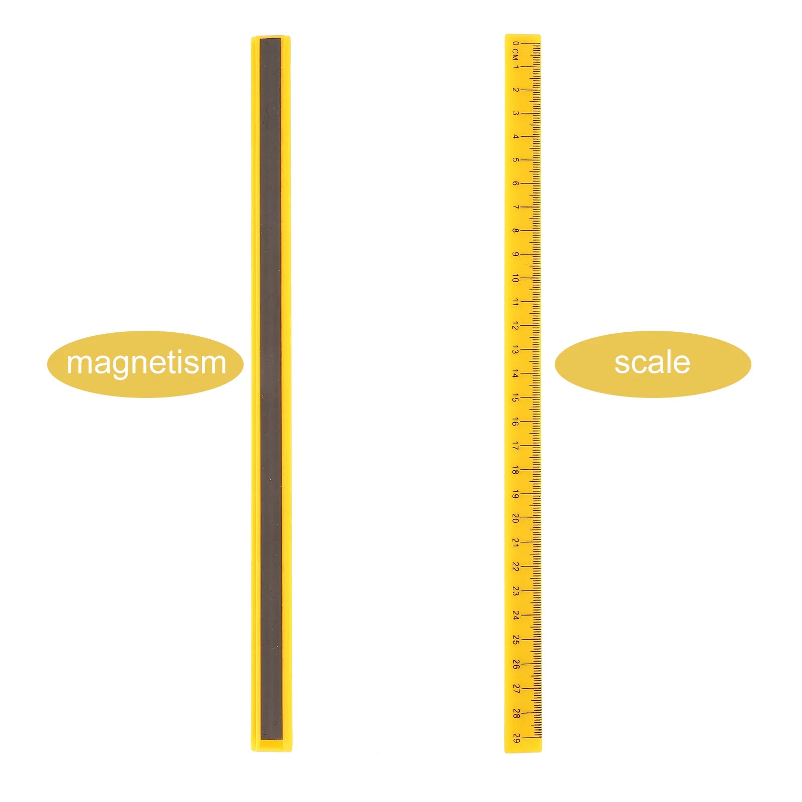 5 Pcs Plastic Magnetic Ruler Novelty Rulers Student Accessory with Centimeters for Students Flexible Work