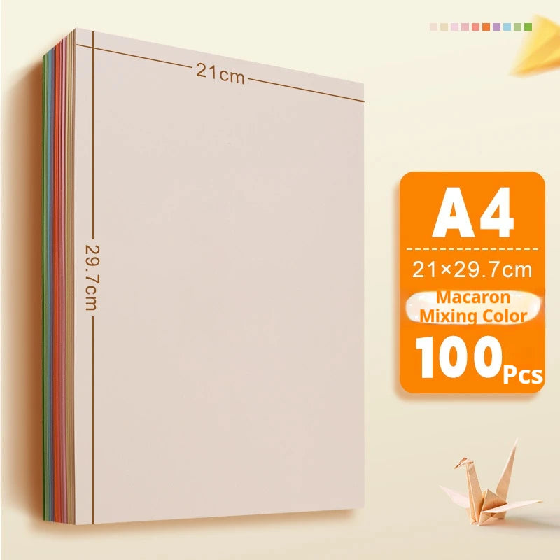 100/200/300pcs Square Origami Paper Double Sides Solid Color Folding Paper Multicolor Kids Handmade DIY Scrapbooking Craft Decor