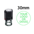 Custom Self-Inking Stamp 25/30/40/50mm Round Logo Design P Personalized Press-type Inking Stamp for Wedding Invitation Envelope