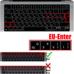 Ukraine Version Silicone Keyboard Protector Cover Waterproof Dustproof Skin for MacBook M5 M4 M3 M2A3113 A3240 A3241 A3401 A3112