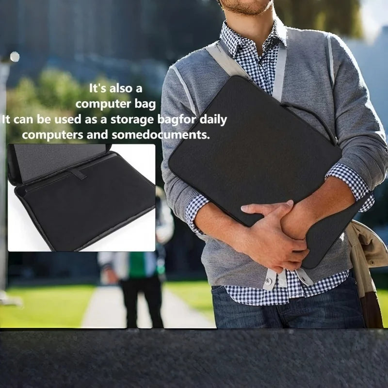 Laptop Sun Protection Portable 14/16 Inches Laptop Umbrella Computer Sun Protection Bag for Outdoor Work Foldable Shield Cover