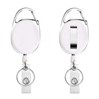 Retractable Badge Reel with Card Holder Reel Clip Key Ring Retractable ID Card Holder Key Chain Holders for Office Name Tag
