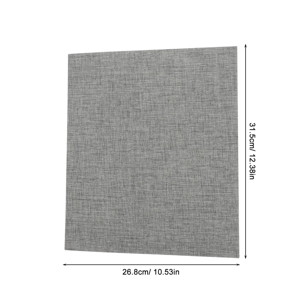 A4 3 Ring Binder Fabric Hardcover Document Holder Office Home Sheet Organizer Paper Storage Resume Report Folder