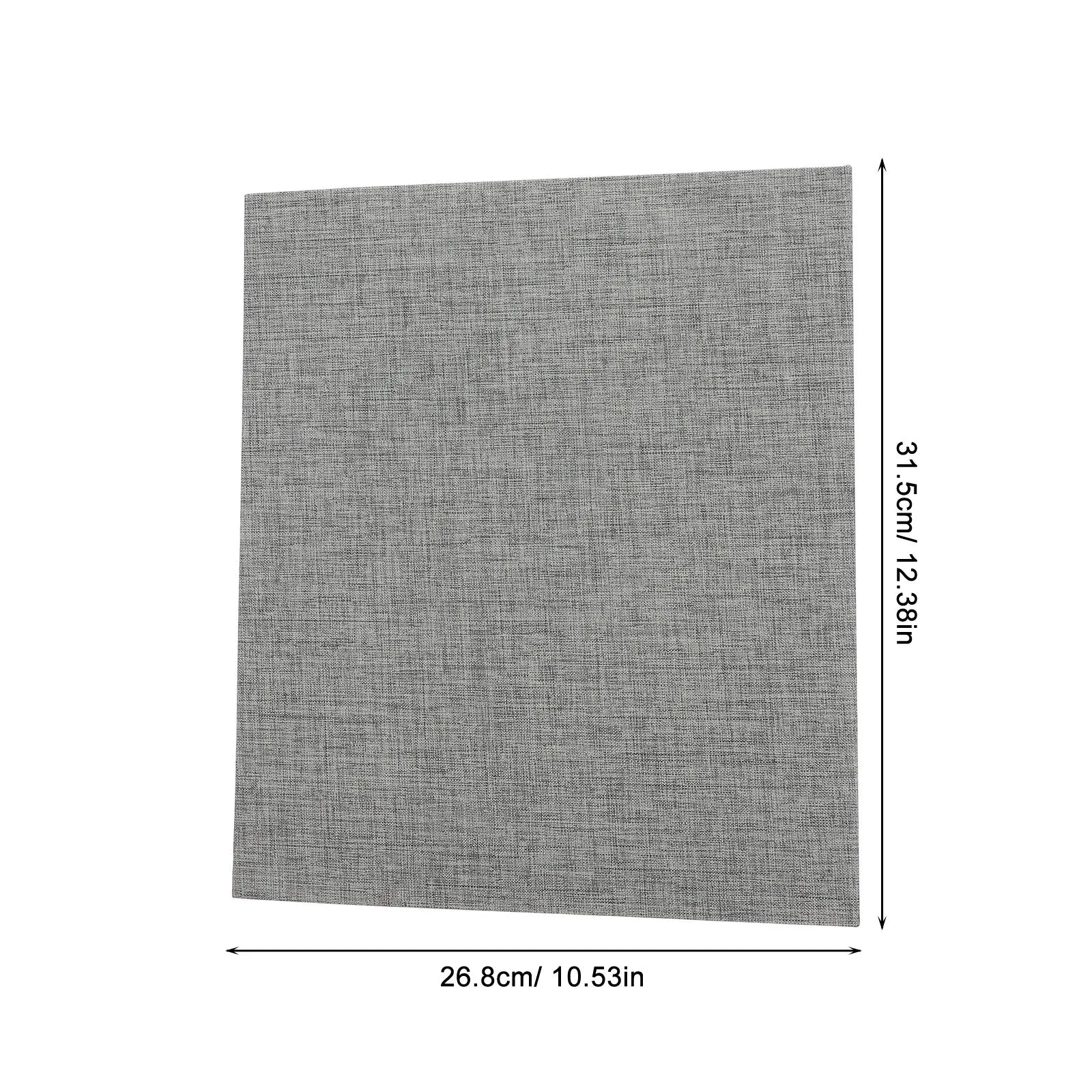 A4 3 Ring Binder Fabric Hardcover Document Holder Office Home Sheet Organizer Paper Storage Resume Report Folder