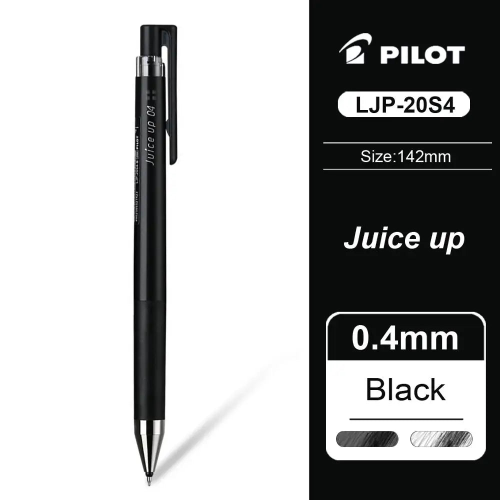 Pilot Juice Up 0.4mm Retractable Gel Ink Pen ST Nib Black Pen Quick-drying Smooth DIY Hand Account LJP-20S4 School Stationary