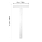 T Ruler 18 Inch Sturdy Crafting Square Lightweight Drafting Parallel Woodworking Measuring Tool Portable Precision Carpenter