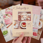 30sheets Kawaii Cartoon Animal Diary Illustration Commemorative Card Postcard Handmade Scrapbooking Material Card Paper