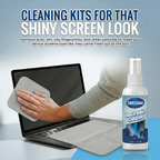 All-in-One Screen Mist Cleaner with Washable Cloth; Portable Spray for Car Touchscreen, Smart TV & Computer; Safe & Eco-Friendly