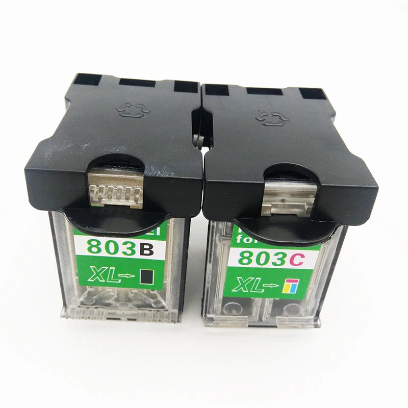 Vilaxh 803 803XL Cartridge for Coffee Printer for HP 803 Color for Cake Chocolate Coffee for Refillable Edible Ink Cartridge