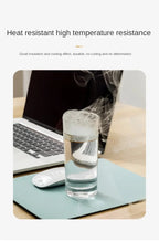 Small Size Office Home Mouse Pad PU Non-Slip Gaming Desktop Mouse Pad Waterproof Anti-Scratch Easy To Clean Mat For PC Laptop