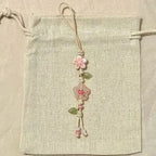 Cute Star Flower Mobile Phone Strap Kawaii Ceramic Beaded Mobile Phone Lanyard Bag Decoration Camera Pendant Fashion Keychain
