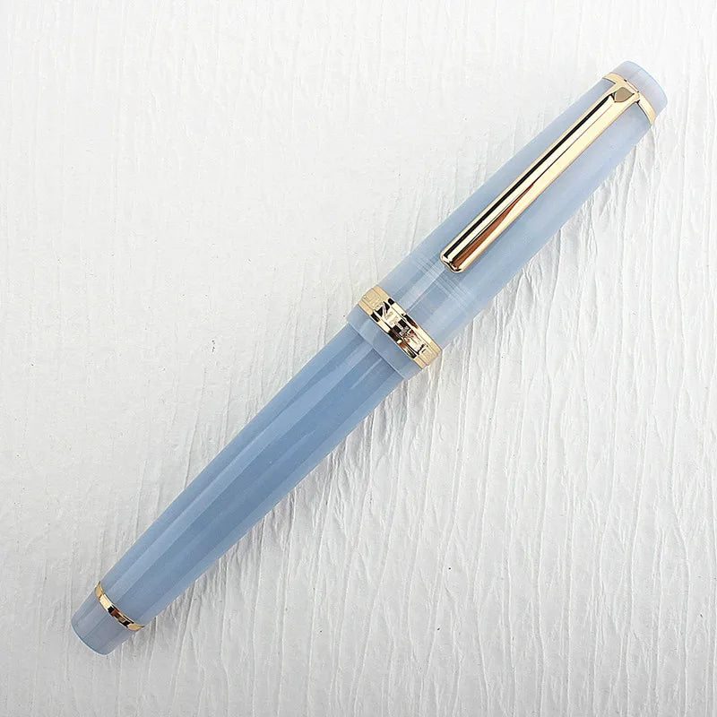Jinhao 82 Fountain Pen Acrylic EF/F/M/Bent Nib Golden Trim with Converter Writing Pen
