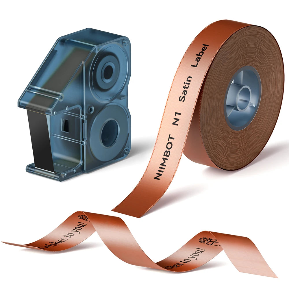 Niimbot N1/B18 Thermal Transfer Label Printer Label Maker with Black Ribbon Paper Tag Sticker for Home Office Jewelry Garden
