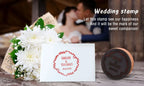 Personalized Stamp Custom Wooden Stamp Weddding Seal Stamp Logo For Invitation Stationery Custom Name Business Wedding Branding