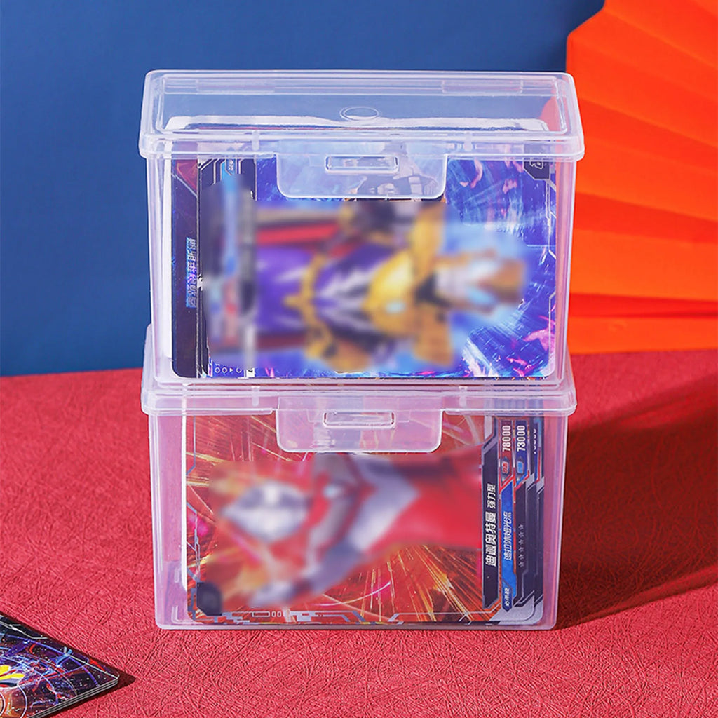 Playing Deck Card Storage Box High Capacity Playing Card Case Plastic Card Boxes for Trading Card Games Card Collector