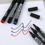 1-100Pcs Waterproof Oil-based Marker Pen Quick Dry Black Blue Red Ink Permanent for Metal Glass Stationery Art School Supply