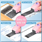 Identity Theft Protection Confidential Roller Seal, Mark Address Anti-Theft, Privacy and Security Seal, Three Colors Woodpecker