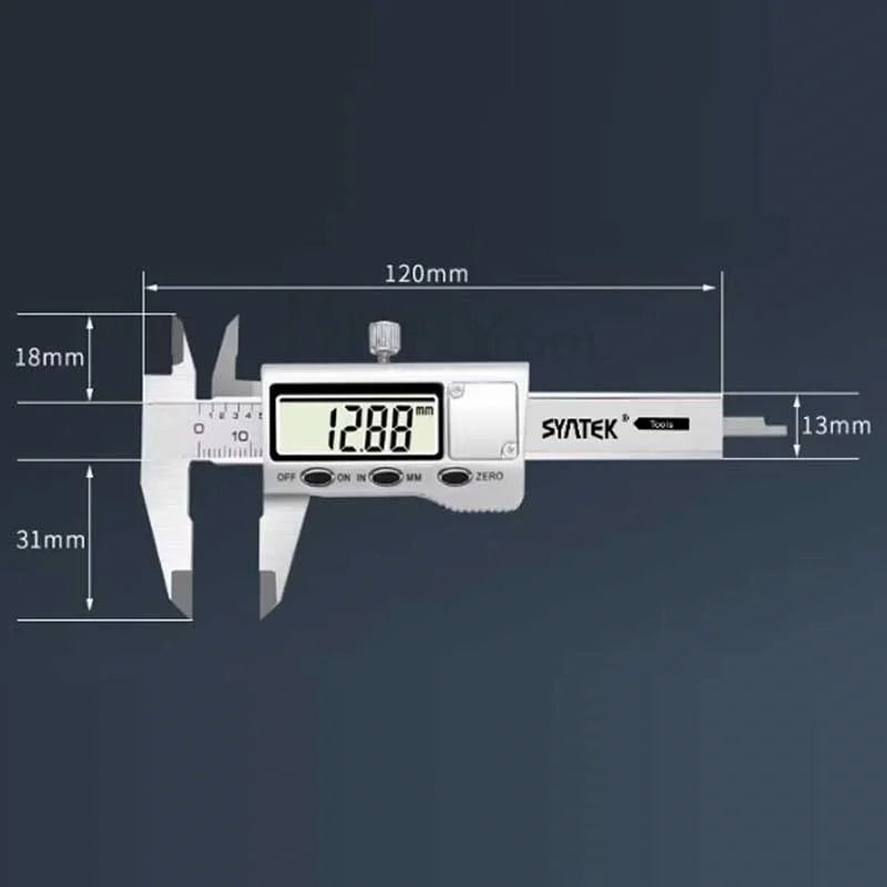 Pocket Digital Caliper 0-50mm Stainless Steel Metal Casing Digital Vernier Caliper measuring Thickness Gauge Depth Electronic