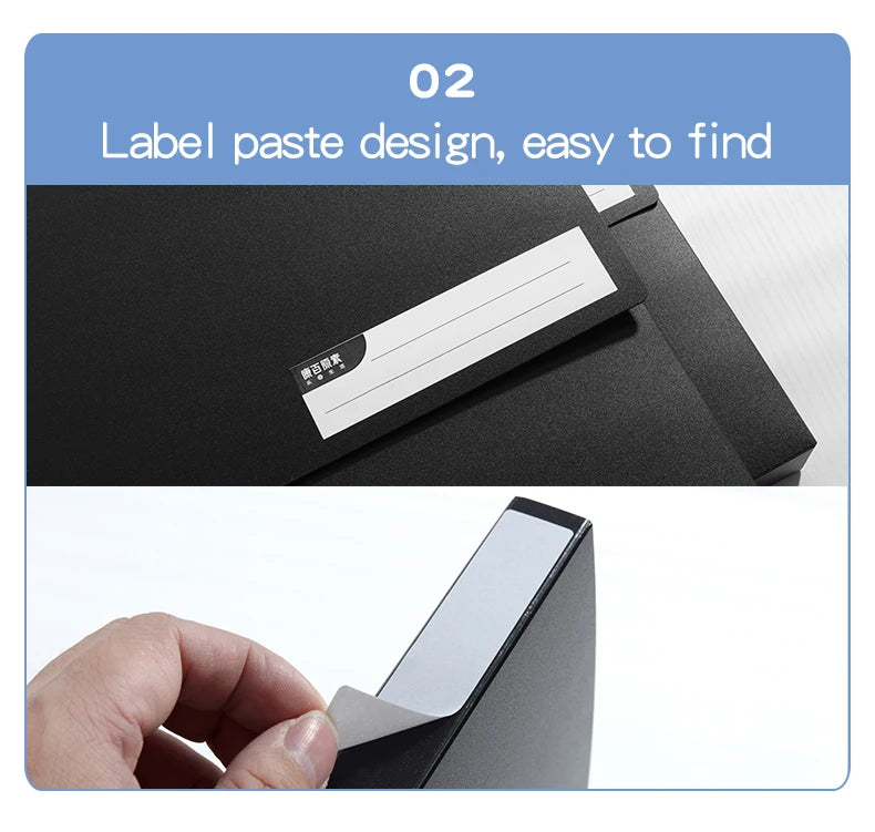 A3 Document File Box High-grade Type Foldable BuckleThickened Waterproof Large Capacity Plastic Paper Storage