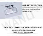 1PC Electric Paper Shredder Electric File Shredder 24v Small Office Household Paper Shredder Granular