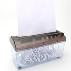 Mini Hand Crank Shredder Portable A4 Paper Shredding Tool for Documents Home School Office Use