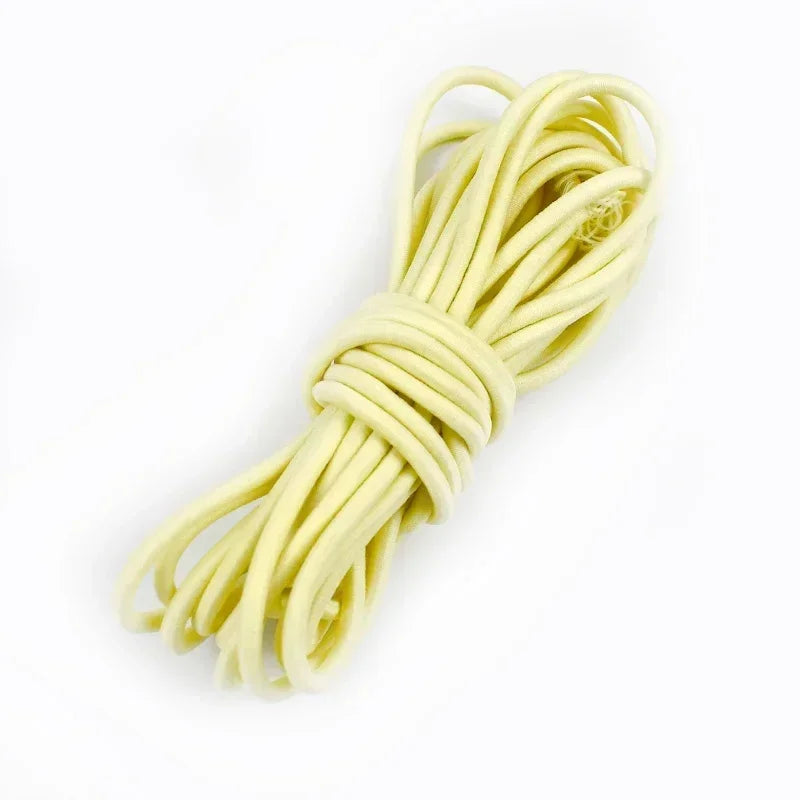 5/10/20/50M 4mm Multicolor Elastic Band Round Hair Bungee Rope Hat Drawstring Rubber Bands Clothes Spring String Cord Sewing Bia